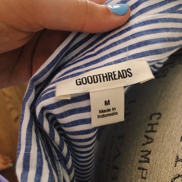 “GoodThreads” Striped ButtonDown - Picture 3 of 3